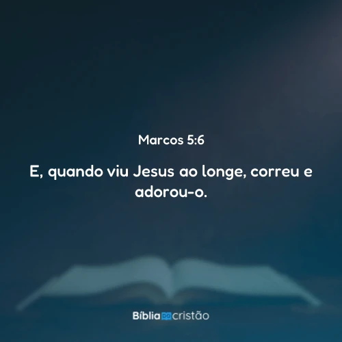 Marcos 5:6