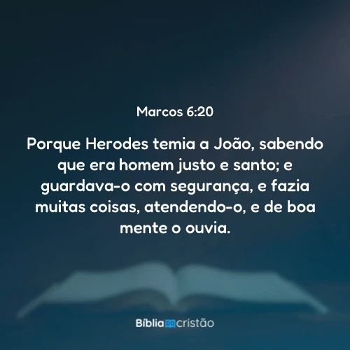 Marcos 6:20