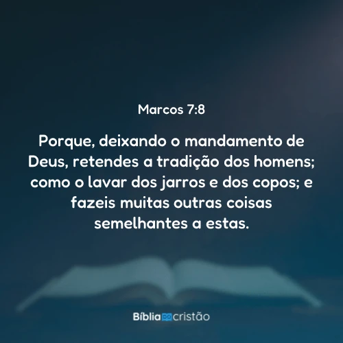 Marcos 7:8