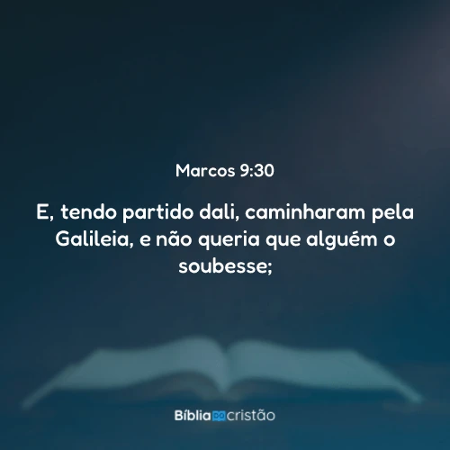 Marcos 9:30