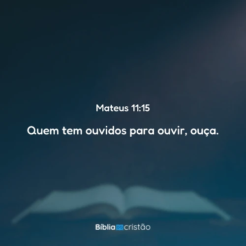 Mateus 11:15