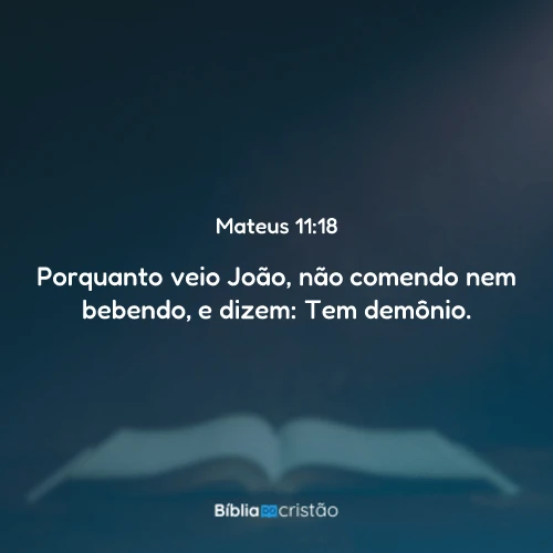 Mateus 11:18