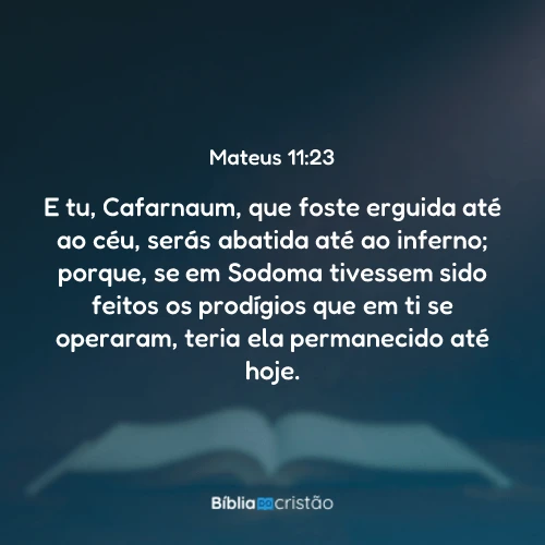 Mateus 11:23