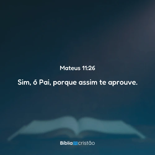 Mateus 11:26