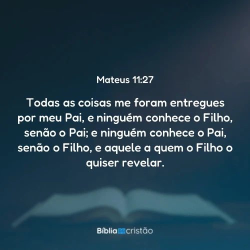 Mateus 11:27