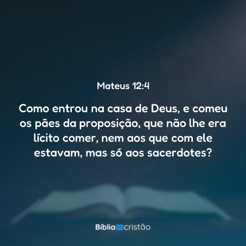 Mateus 12:4