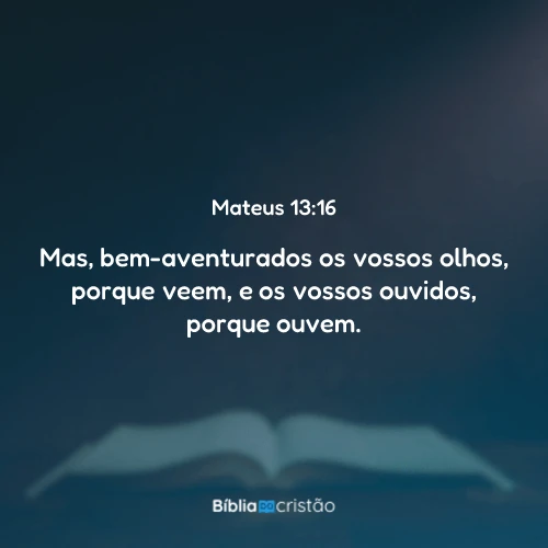 Mateus 13:16