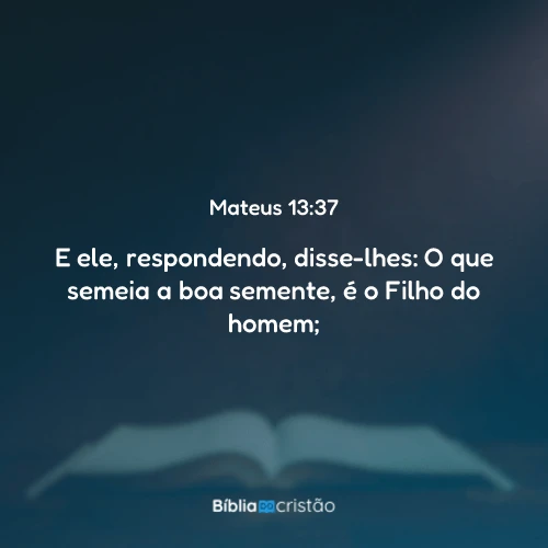 Mateus 13:37
