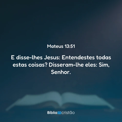 Mateus 13:51