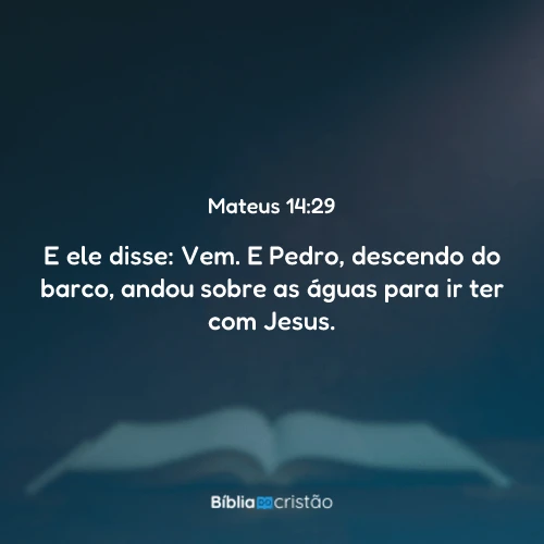 Mateus 14:29