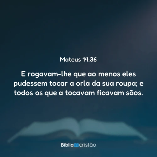 Mateus 14:36