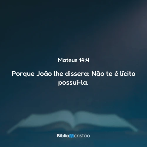 Mateus 14:4
