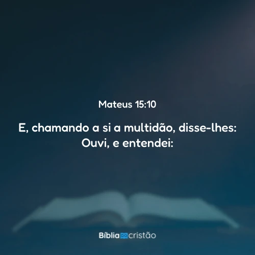 Mateus 15:10
