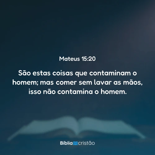 Mateus 15:20