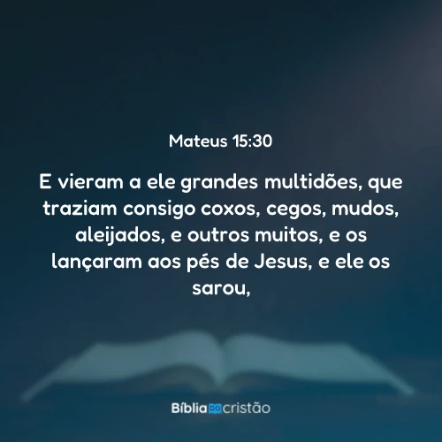 Mateus 15:30