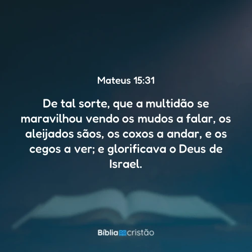Mateus 15:31