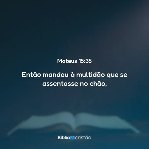 Mateus 15:35