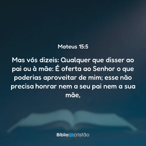 Mateus 15:5