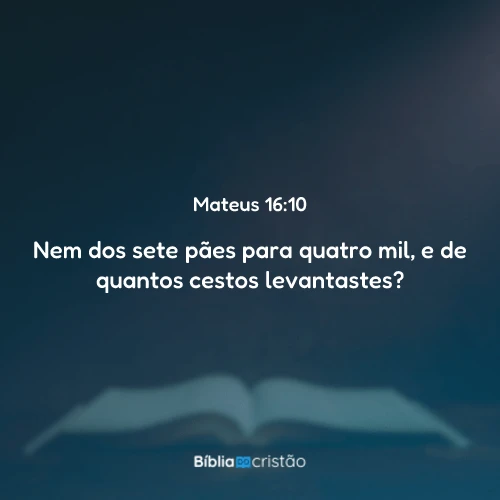 Mateus 16:10