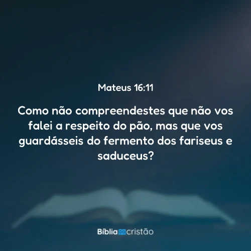 Mateus 16:11