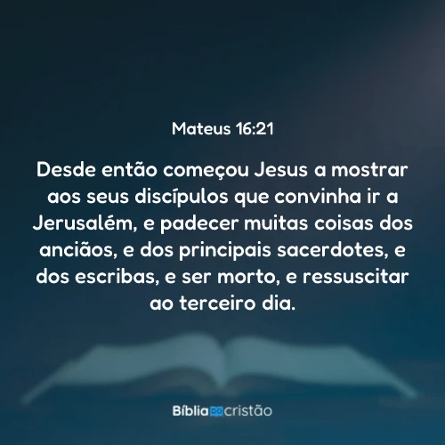 Mateus 16:21