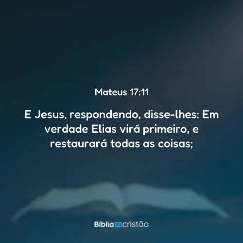Mateus 17:11