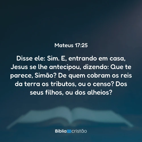 Mateus 17:25