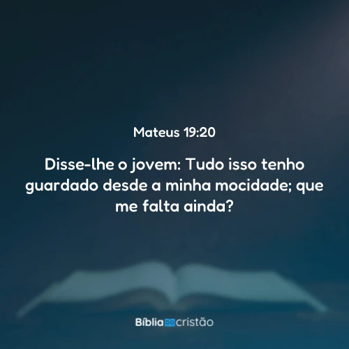 Mateus 19:20