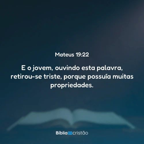 Mateus 19:22