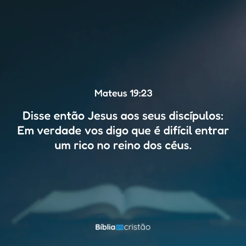 Mateus 19:23