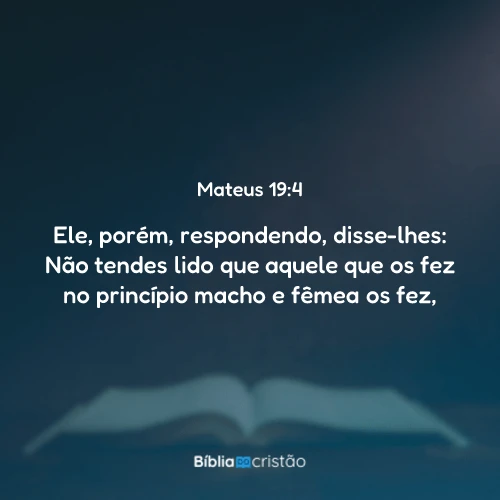 Mateus 19:4