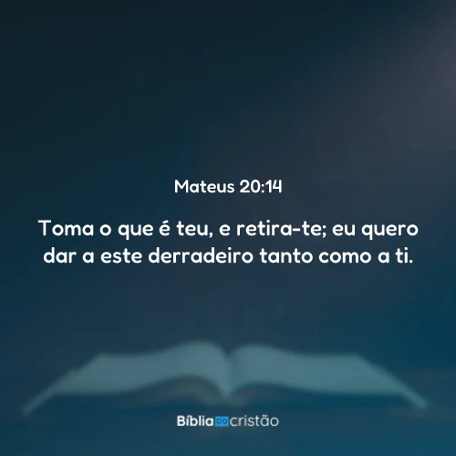 Mateus 20:14