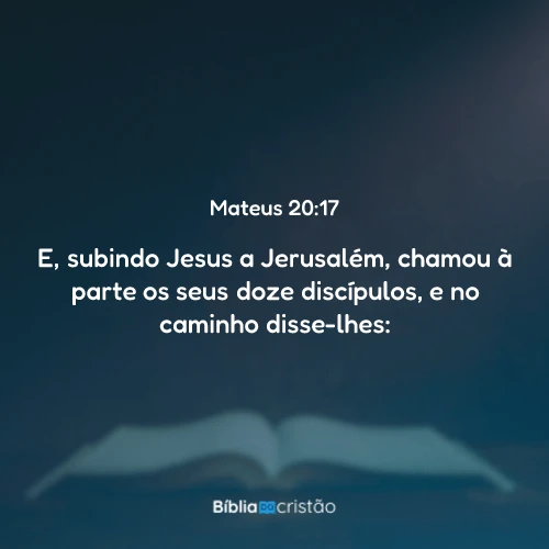 Mateus 20:17