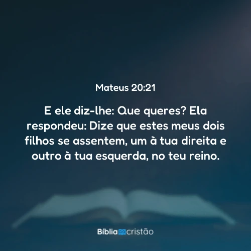 Mateus 20:21