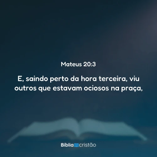 Mateus 20:3