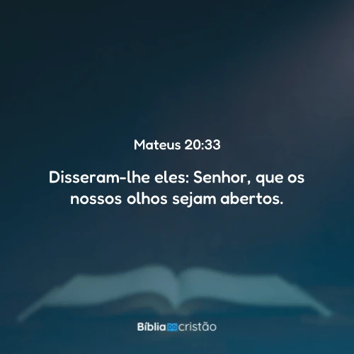Mateus 20:33