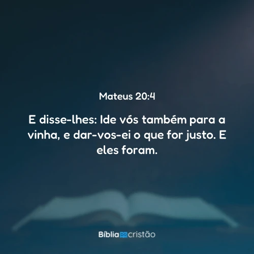 Mateus 20:4