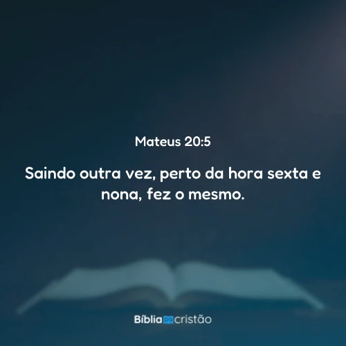 Mateus 20:5