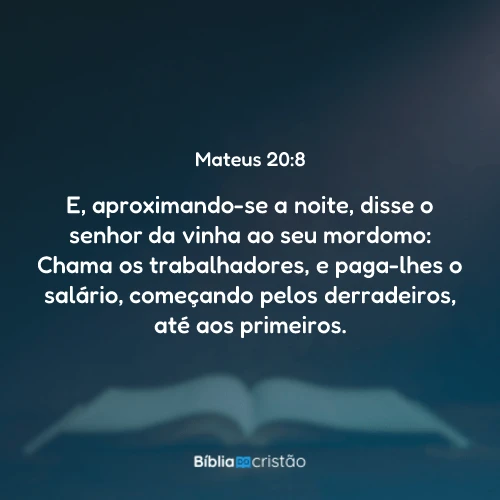 Mateus 20:8