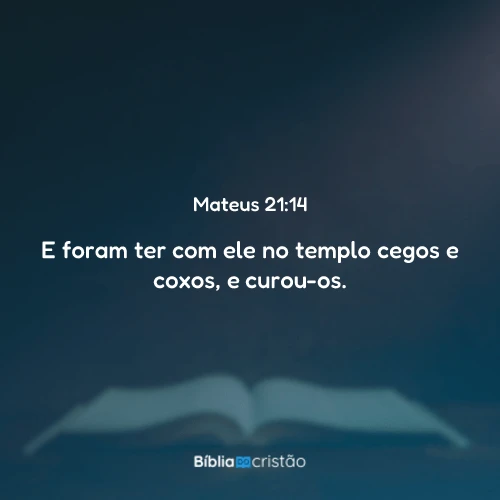 Mateus 21:14