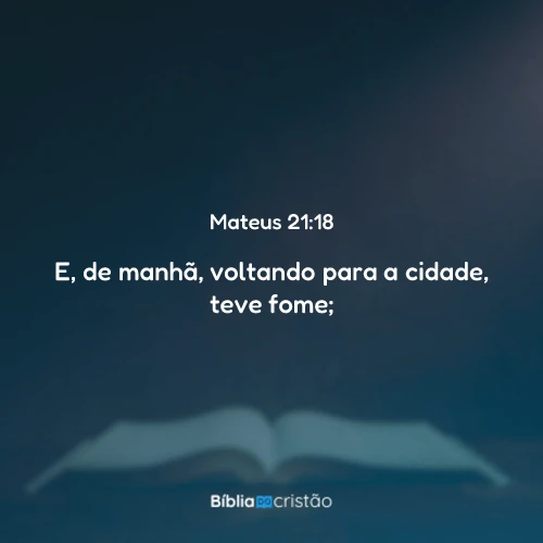 Mateus 21:18