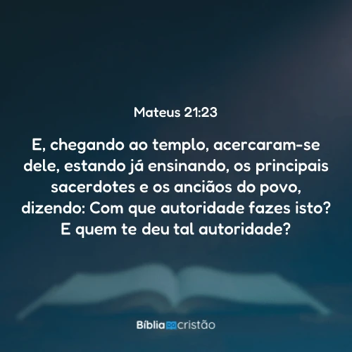 Mateus 21:23