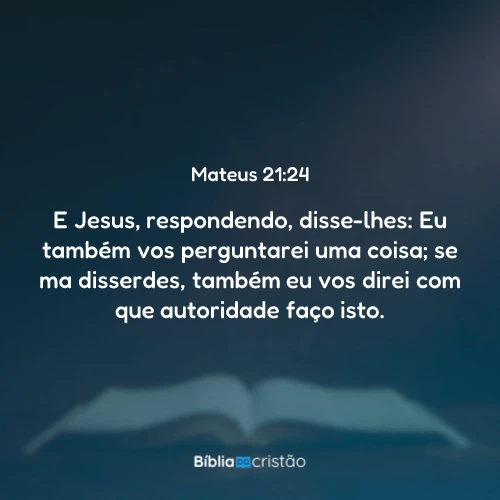Mateus 21:24