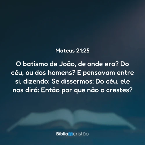 Mateus 21:25
