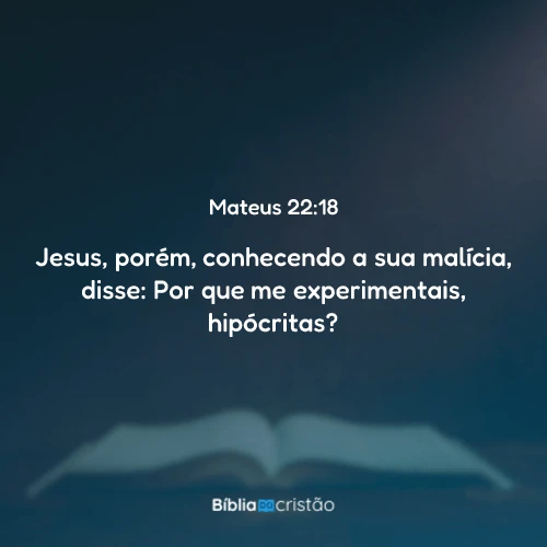Mateus 22:18