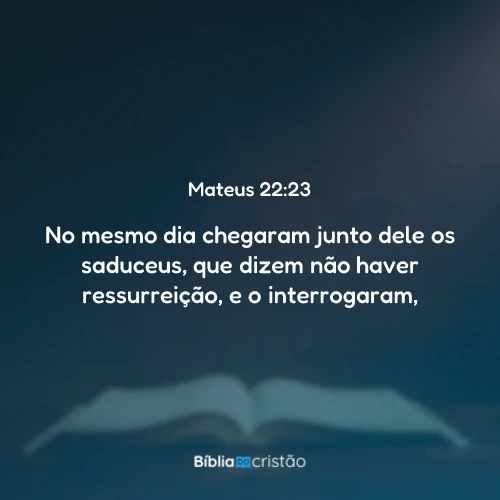 Mateus 22:23