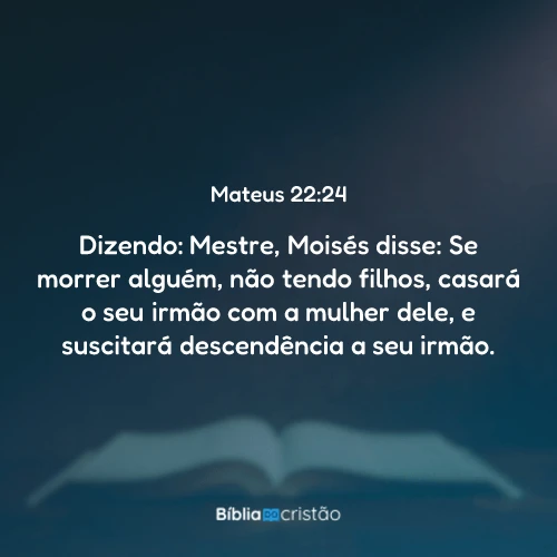 Mateus 22:24