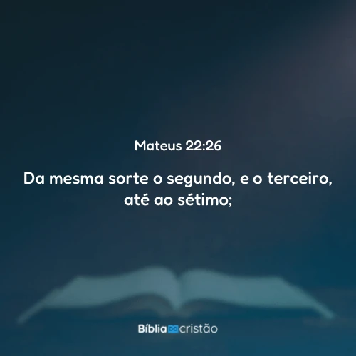Mateus 22:26