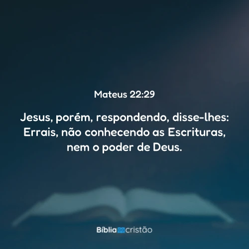 Mateus 22:29