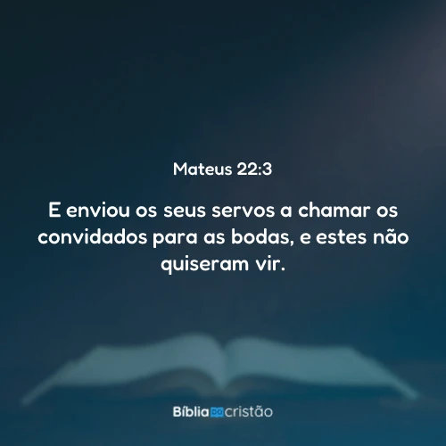Mateus 22:3